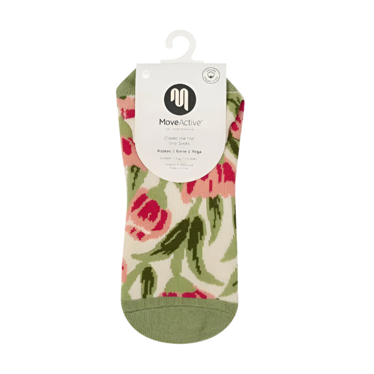 Classic Low Rise Grip Socks - Gumnut