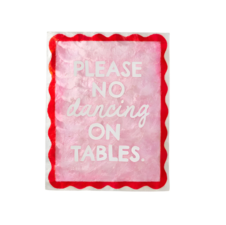 Capiz Shell Art Tile - Fun House - Dancing