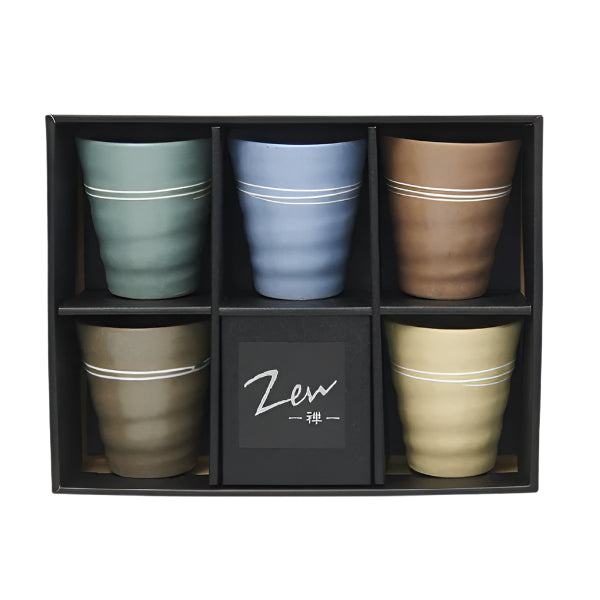 Matte Spiral 5 Cup Set