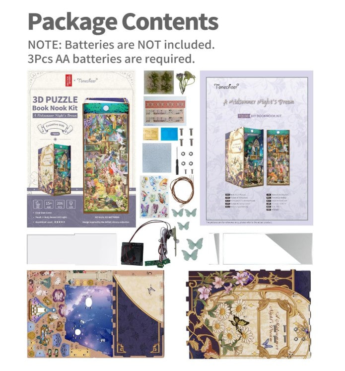 3D Book Nook Puzzle Kit - A Midsummer Night's Dream