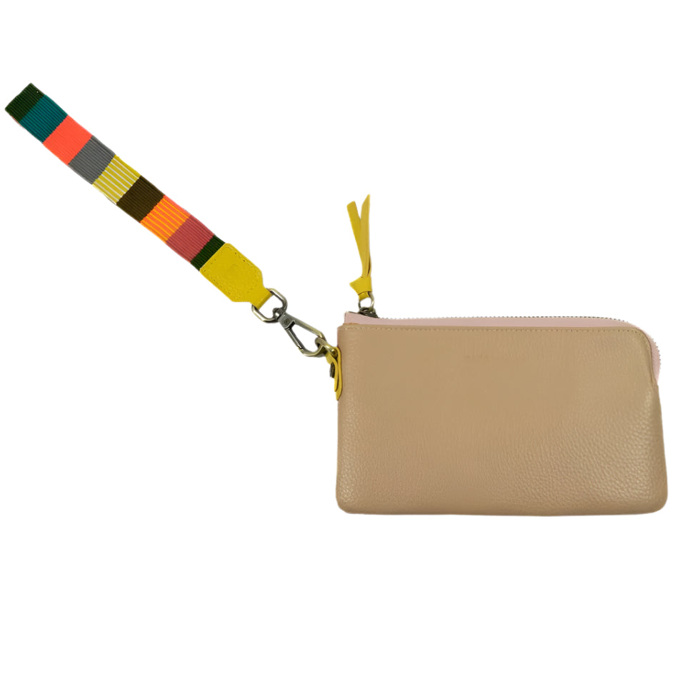 Jess Medium Purse with Strap - Sand Multi