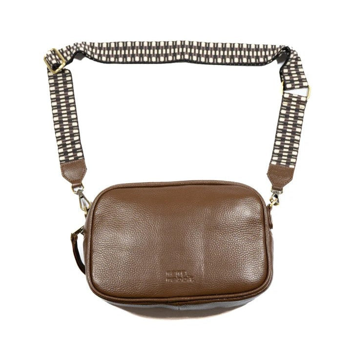 Rosie Cross Body Bag with 2 Straps - Chocolate