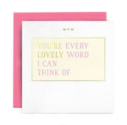 Every Lovely Word Card