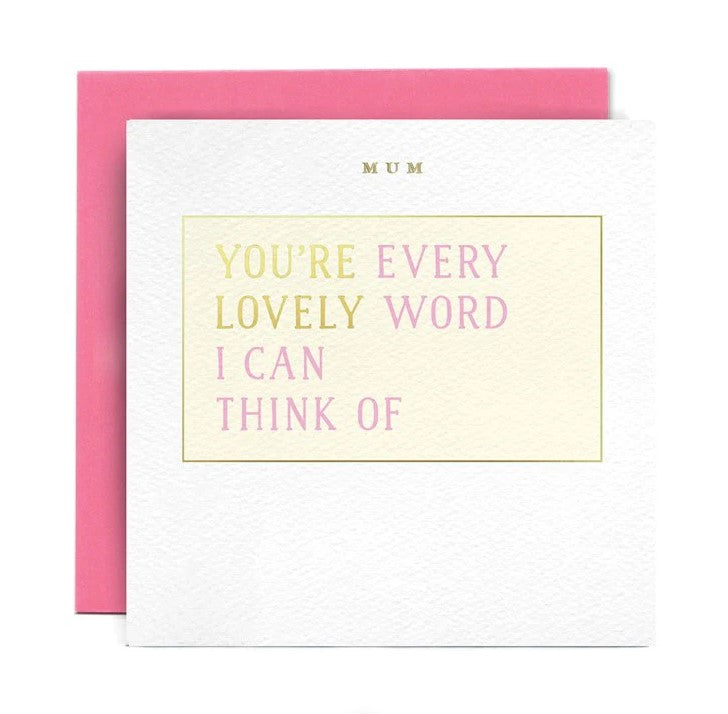 Every Lovely Word Card