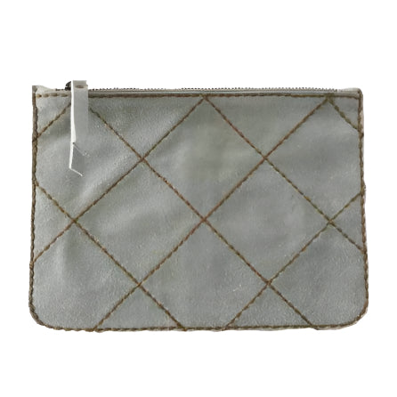 Diamond Stitch Suede Clutch