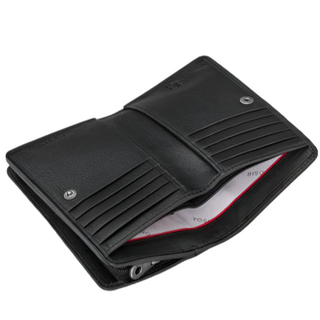 Leather Oxford Purse - Bookworm Sci-Fi Black