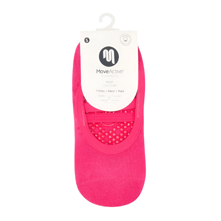 Ballet Grip Socks - Neon Pink