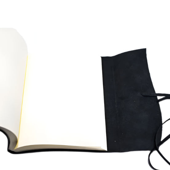 Belcraft Amalfi Leather Journal 12 x 17cm - Black