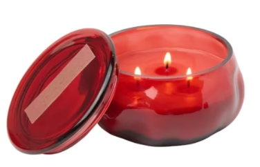 Basalt Tinted Glass Candle - Rosewater Santal