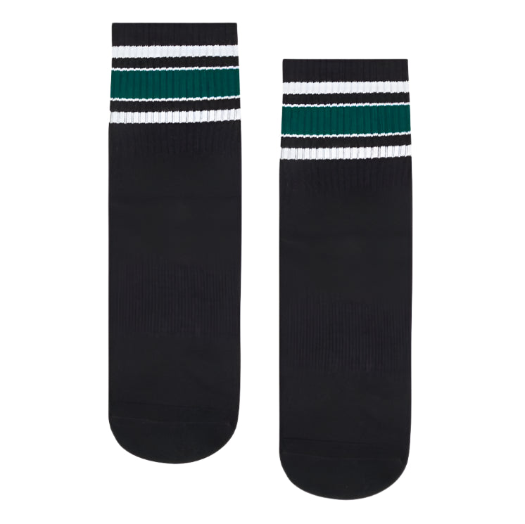 Crew Grip Socks - Midnight Emerald Stripe