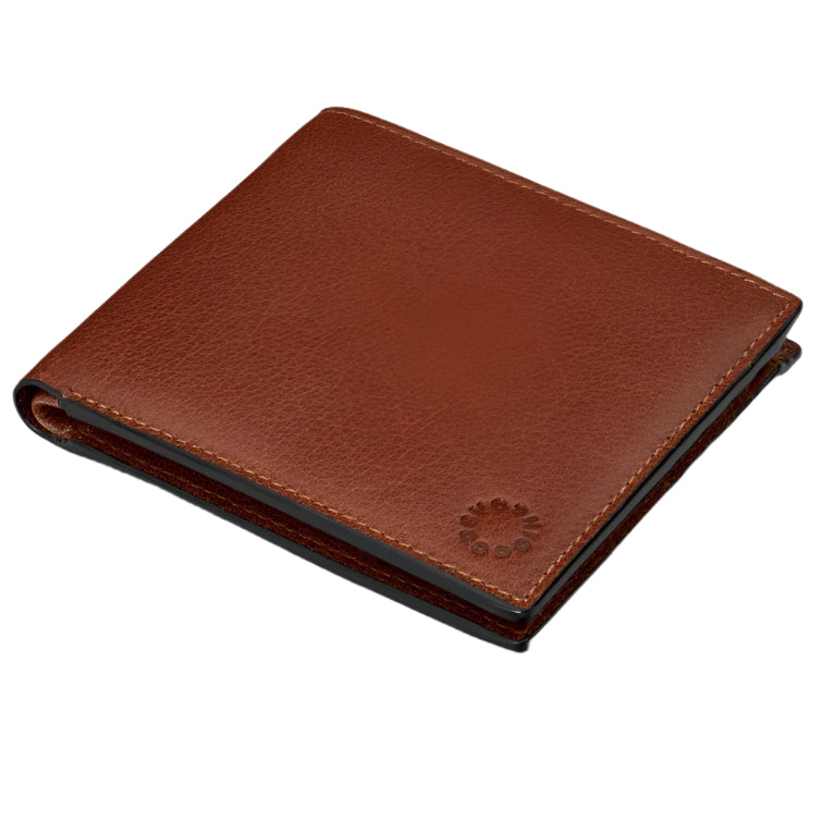 Two Fold Leather Wallet - Brown