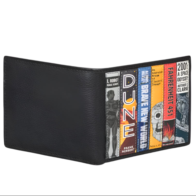 Leather Wallet - Sci Fi, Black