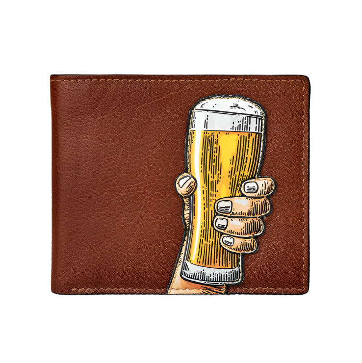 Leather Wallet - Cheers, Brown