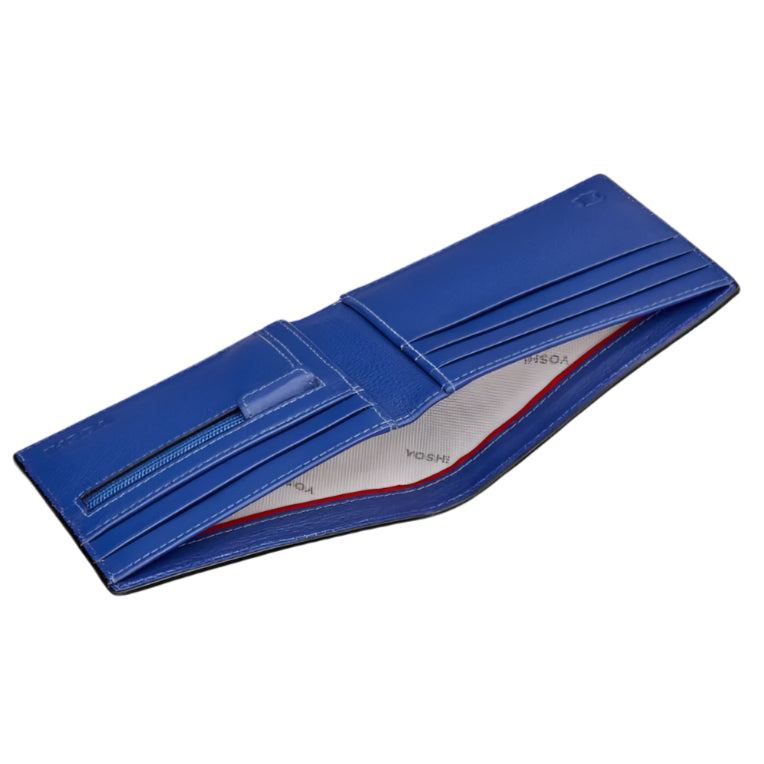Men's Wallet - Black & Blue