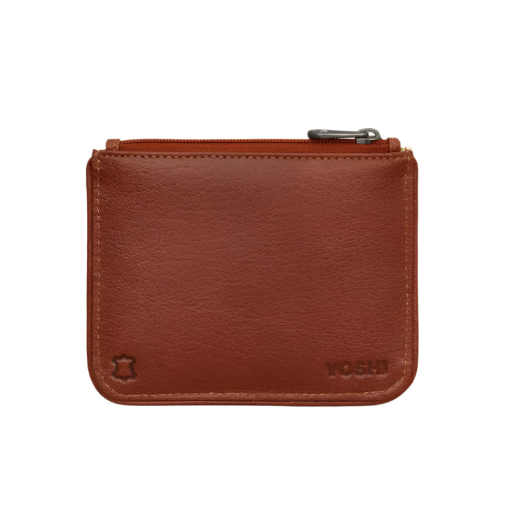 Zip Top Leather Purse Small - Horses