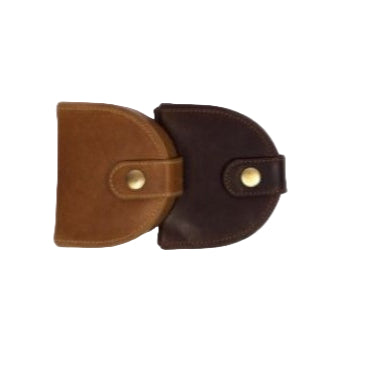 Horseshoe Shaped Leather Pouch