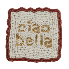 Beaded Coaster - Ciao Bella & Martini