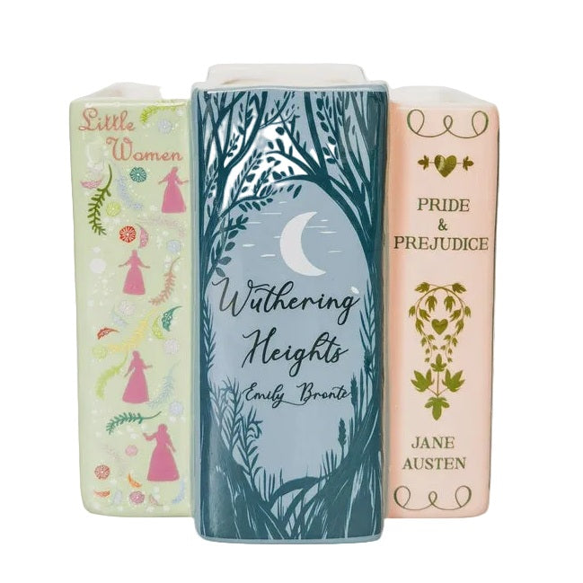 Girly Classic Books Planter Pink & Green