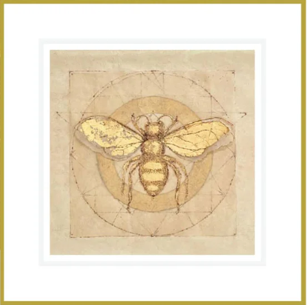 Ikonink Framed Card - Dancing With The Sun Bee