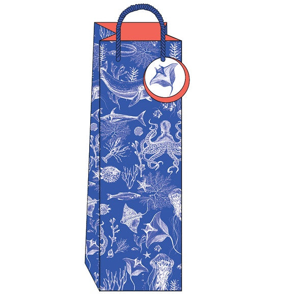 Bottle Gift Bag - Into The Blue