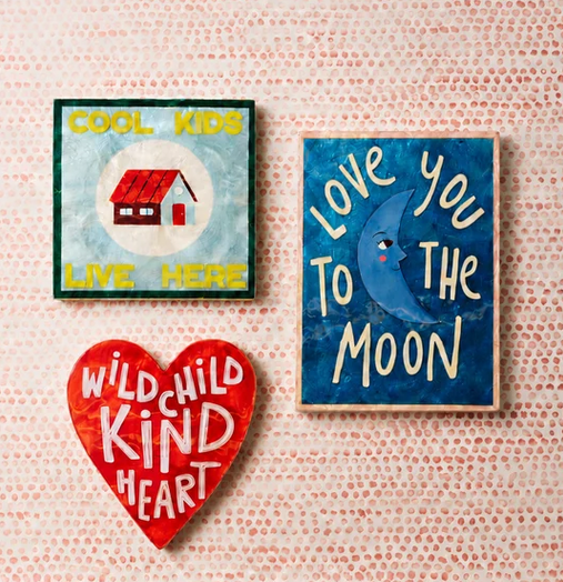 Capiz Shell Art Tile - Fun House - Cool Kids