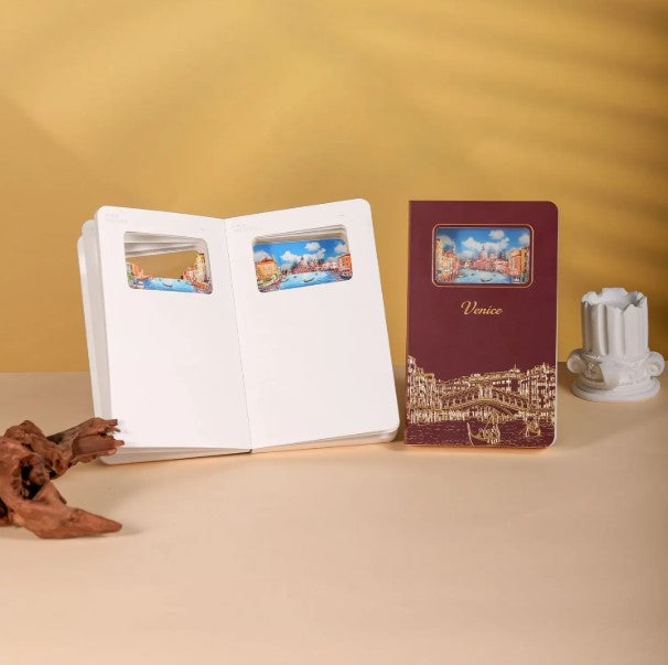 3D Paper Art Notebook - Venice