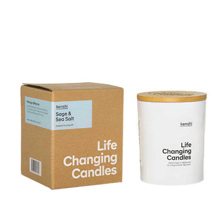 Kenshi Candle 220g - Sage & Sea Salt