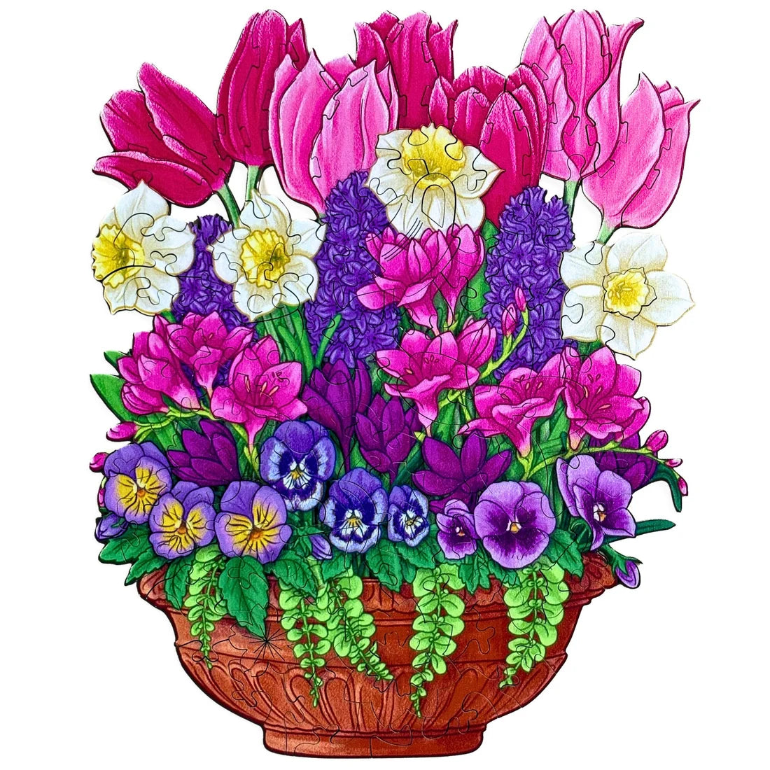 94pc Wooden Puzzle - Spring Flowerpot