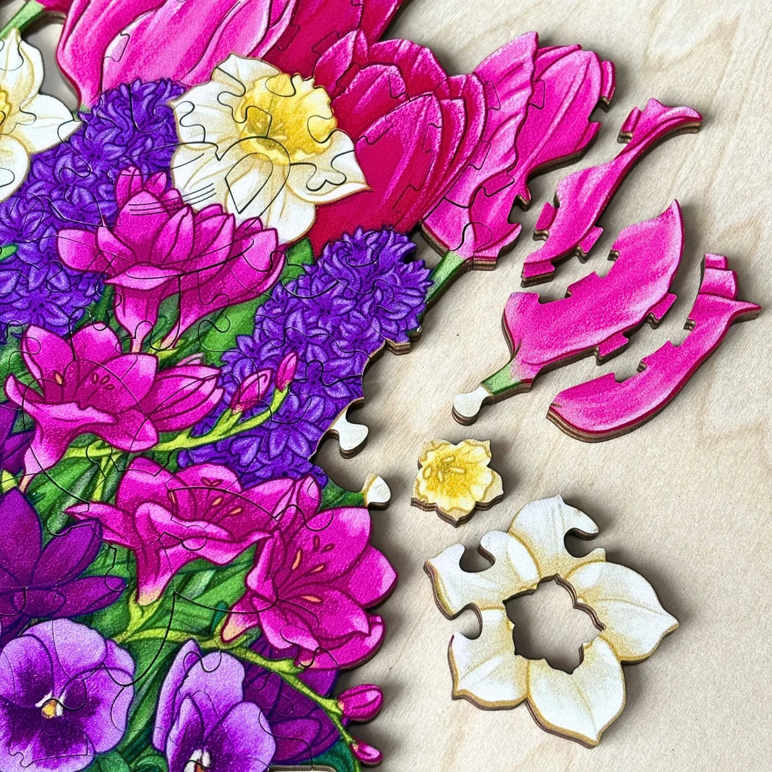94pc Wooden Puzzle - Spring Flowerpot