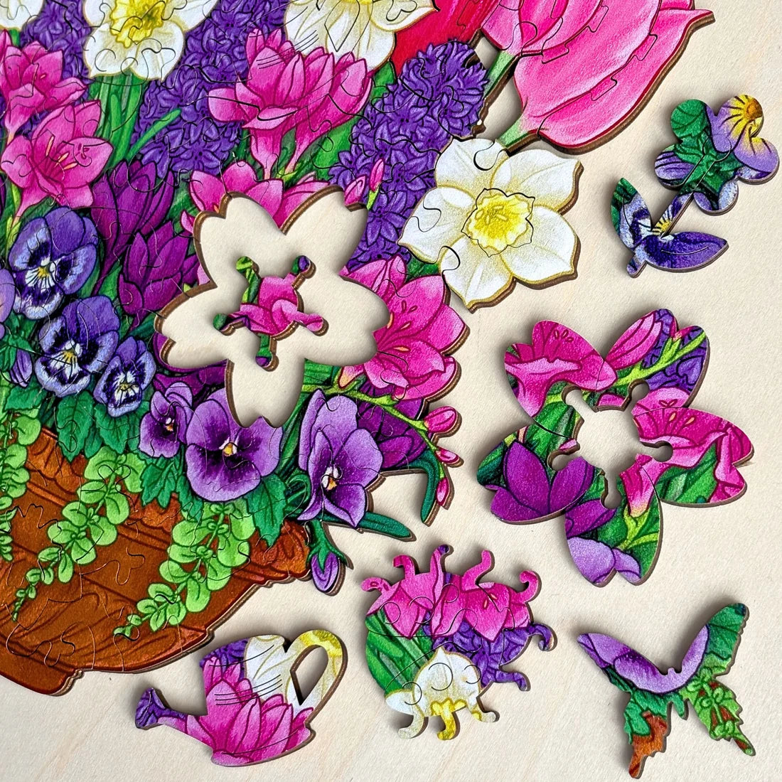94pc Wooden Puzzle - Spring Flowerpot