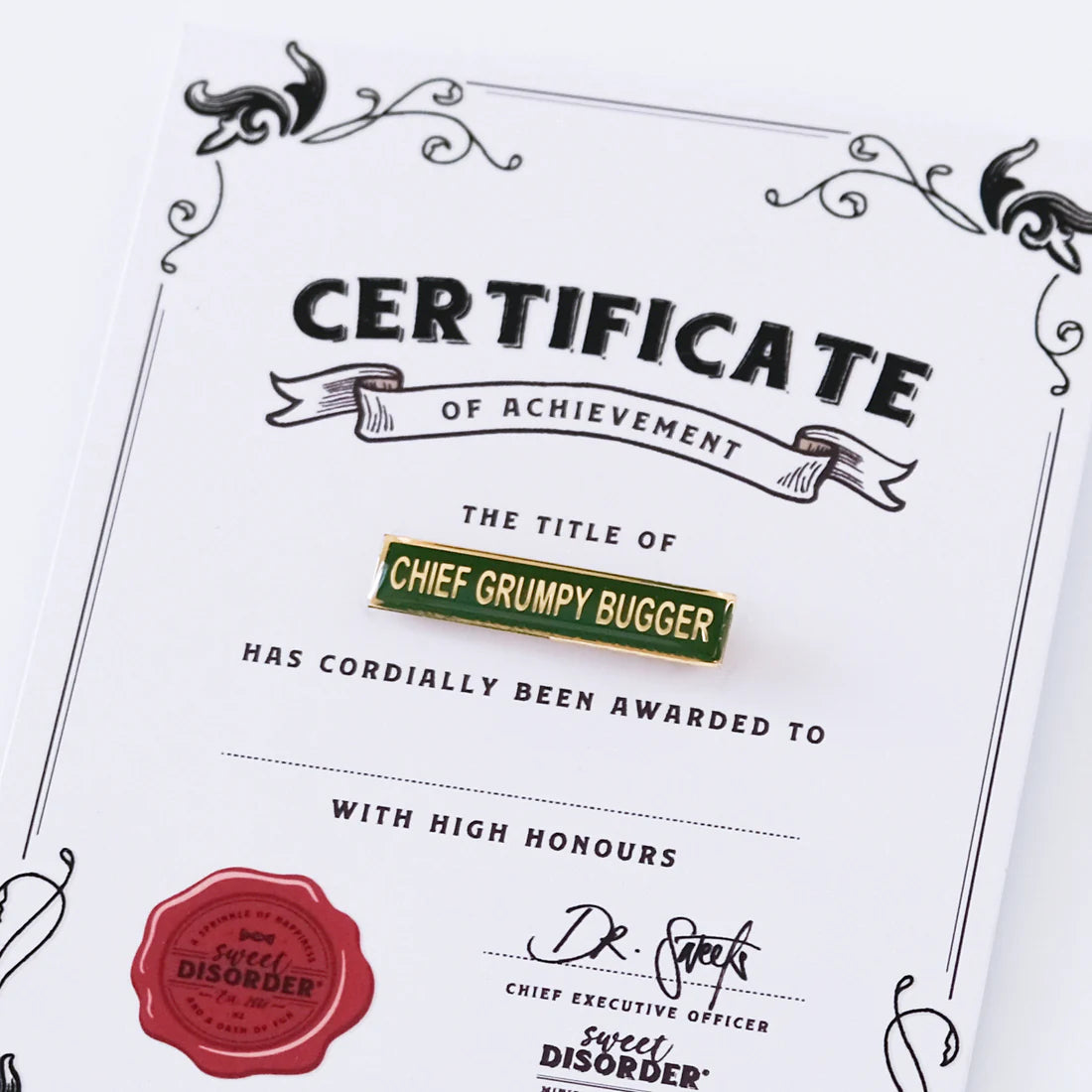 Award Badge - Chief Grumpy Bugger