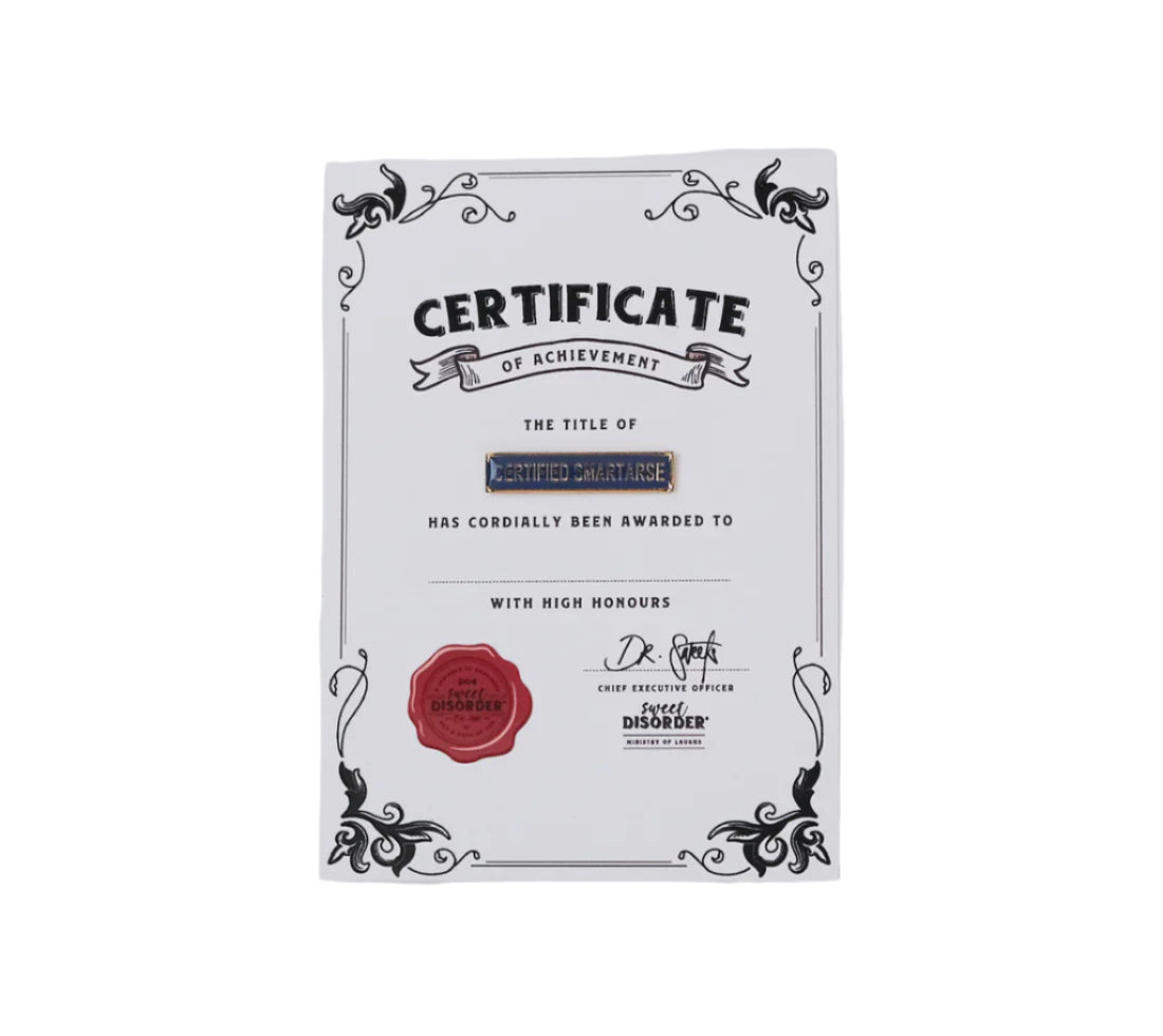 Award Badge - Certified Smartarse