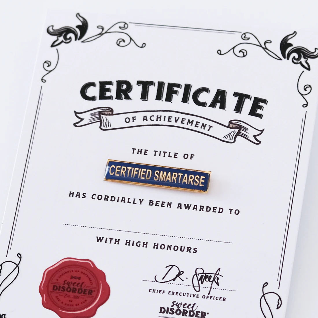 Award Badge - Certified Smartarse