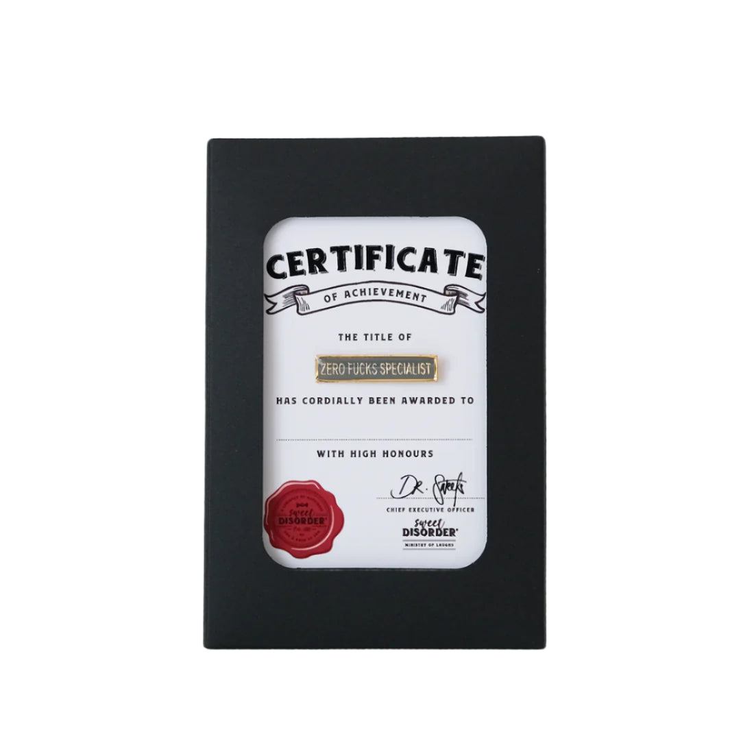 Award Badge - Zero F*cks Specialist