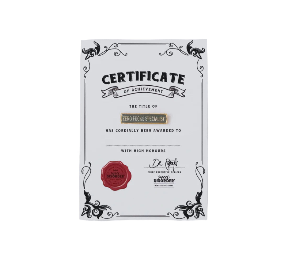Award Badge - Zero F*cks Specialist