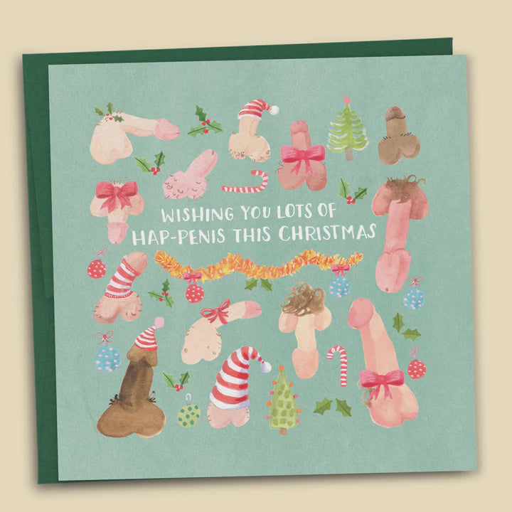 Wishing You Lots Of Hap-Penis This Christmas Card