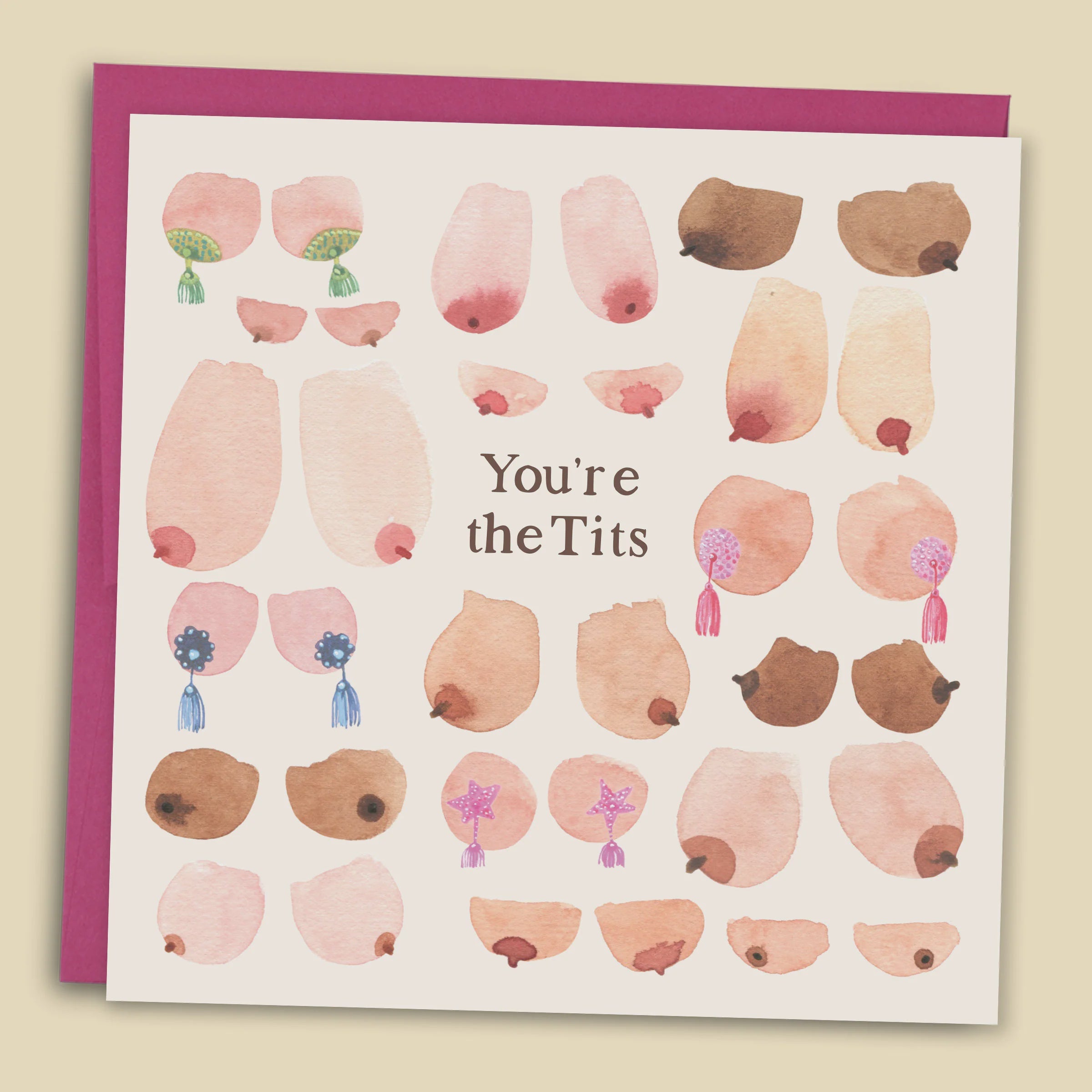 You're The Tits Illustrated Card