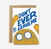 Don't Ever Monster Card