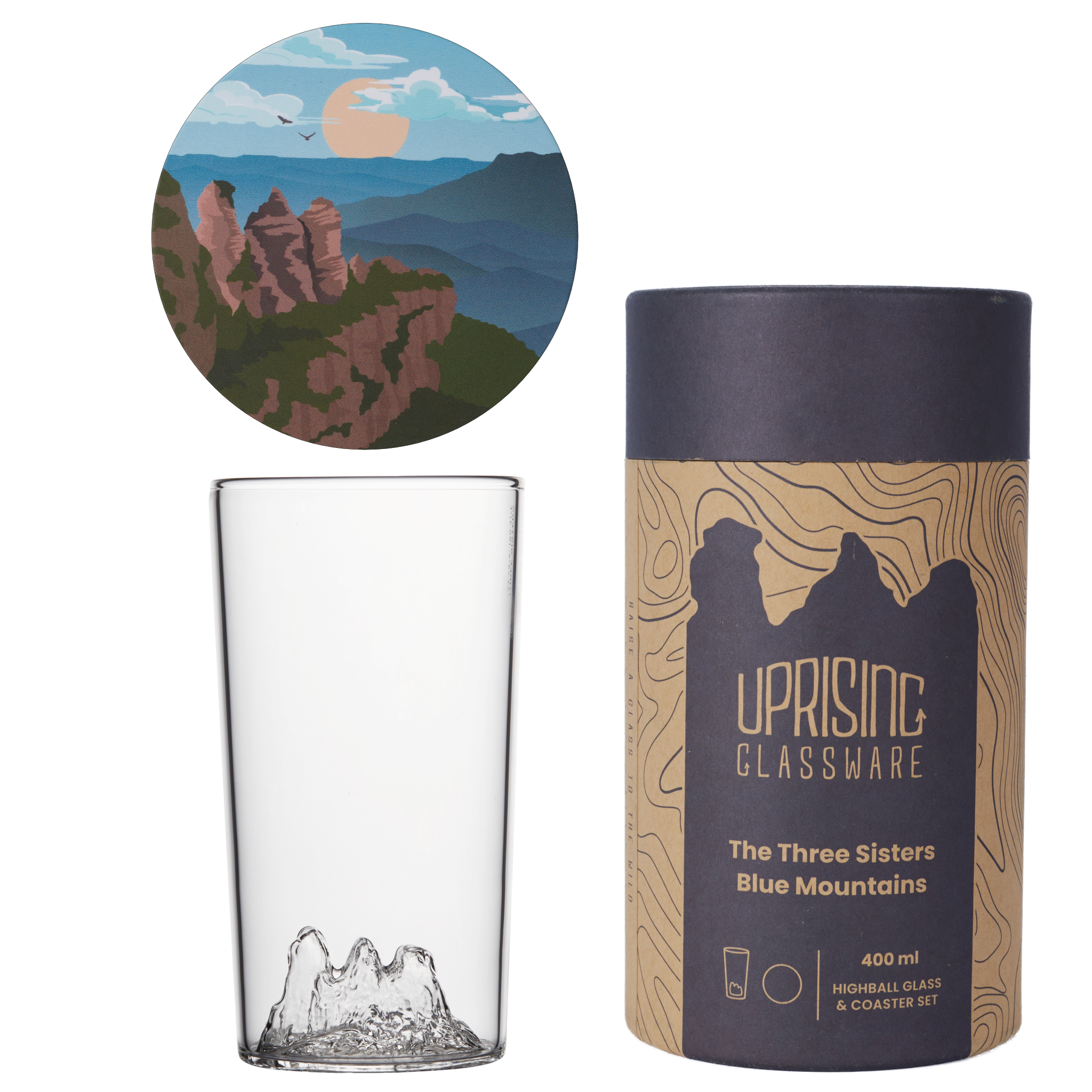 Uprising High Ball Glass - Three Sisters