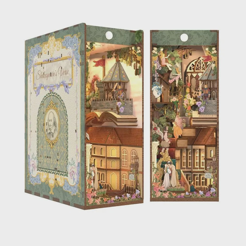 3D Book Nook Puzzle Kit - Shakespeare's Verse 212pc