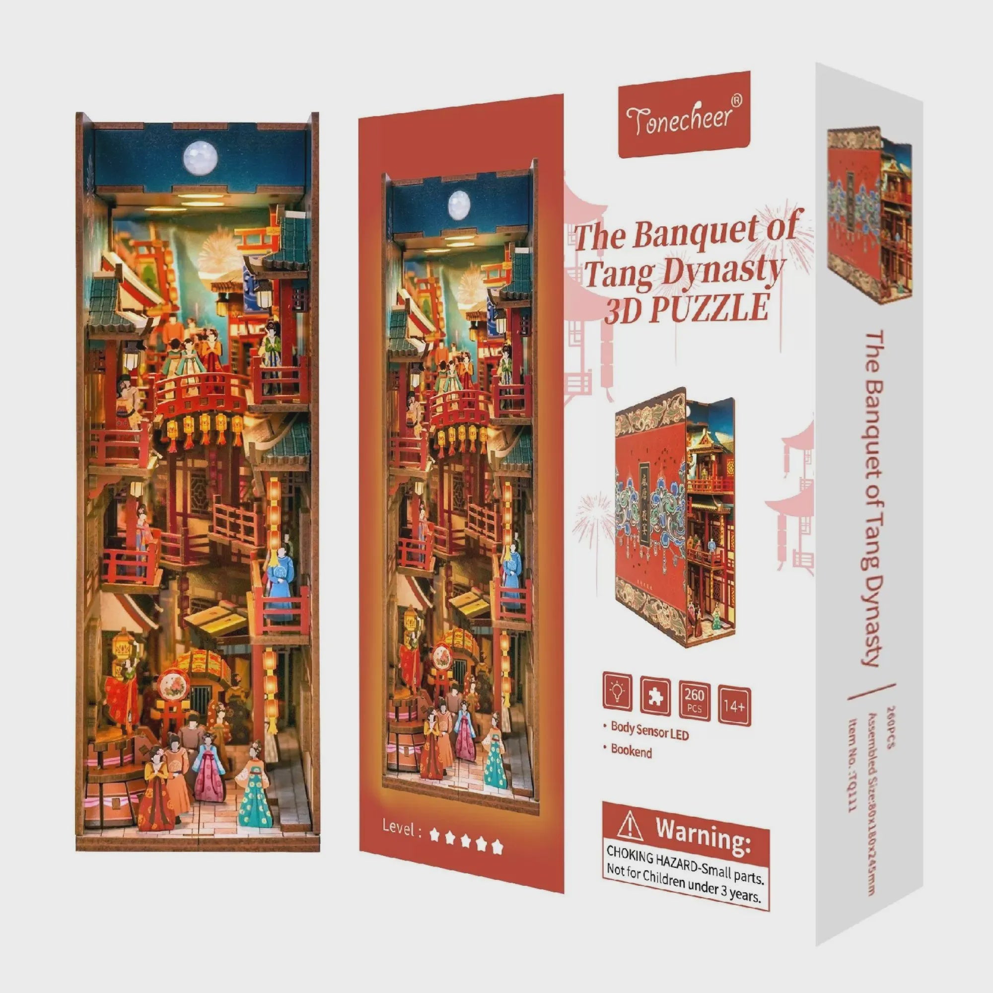 3D Book Nook Puzzle Kit - The Banquet Of Tang Dynasty 260pc