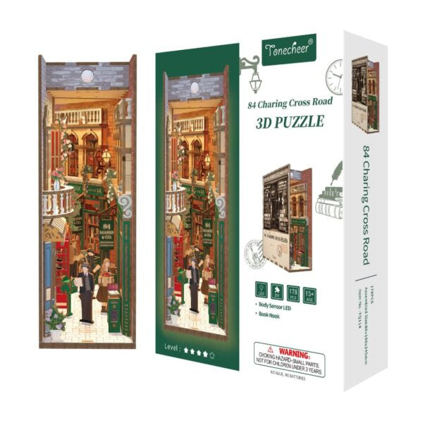 3D Book Nook Puzzle Kit - 84 Charing Cross Road