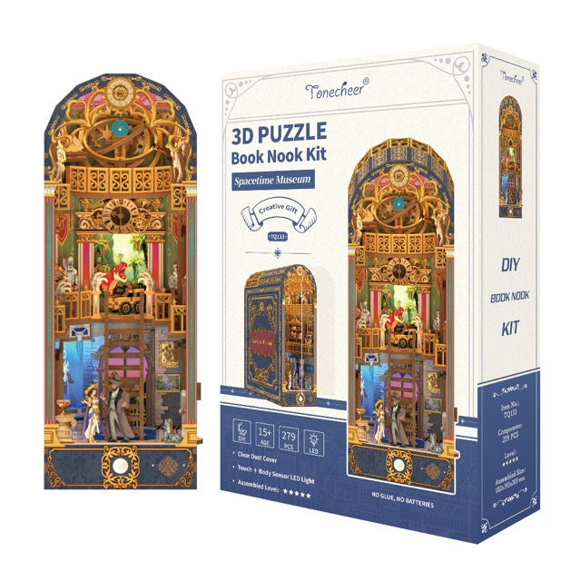 3D Book Nook Puzzle Kit - Spacetime Museum