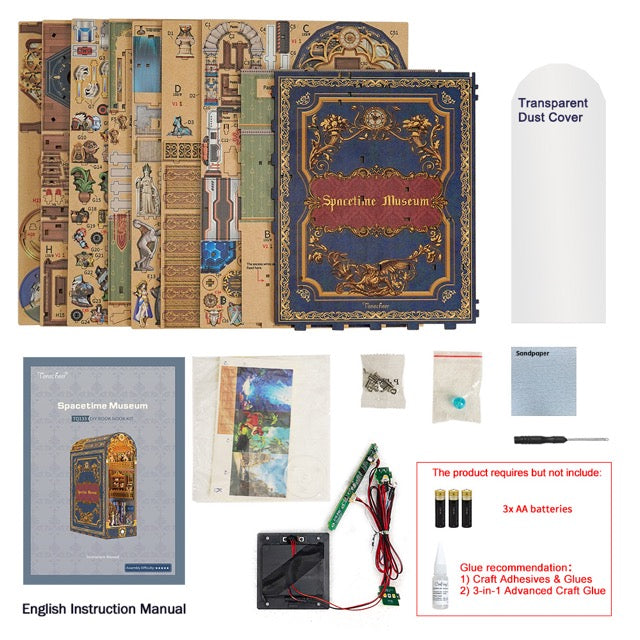 3D Book Nook Puzzle Kit - Spacetime Museum