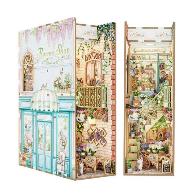 3D Book Nook Puzzle Kit - Flower Shop