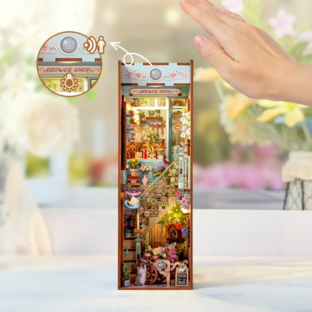 3D Book Nook Puzzle Kit - Flower Shop