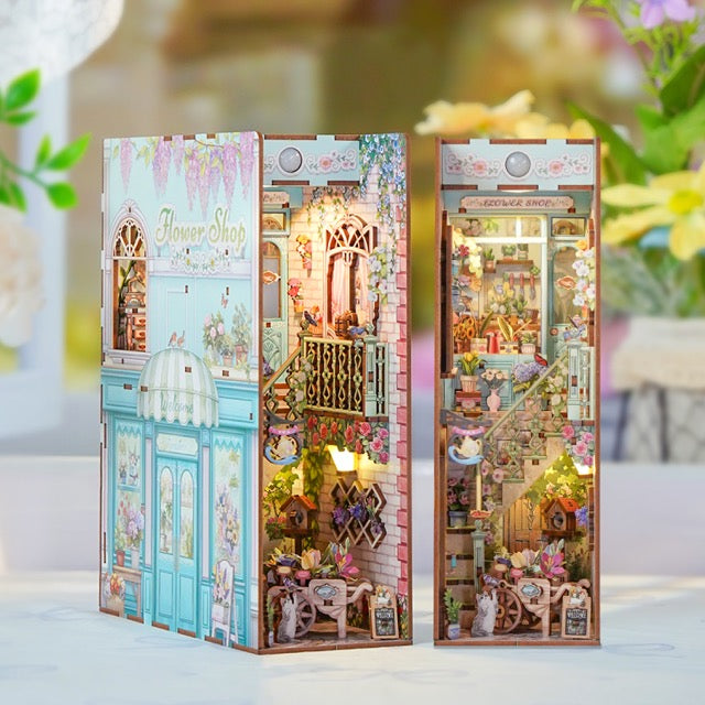 3D Book Nook Puzzle Kit - Flower Shop