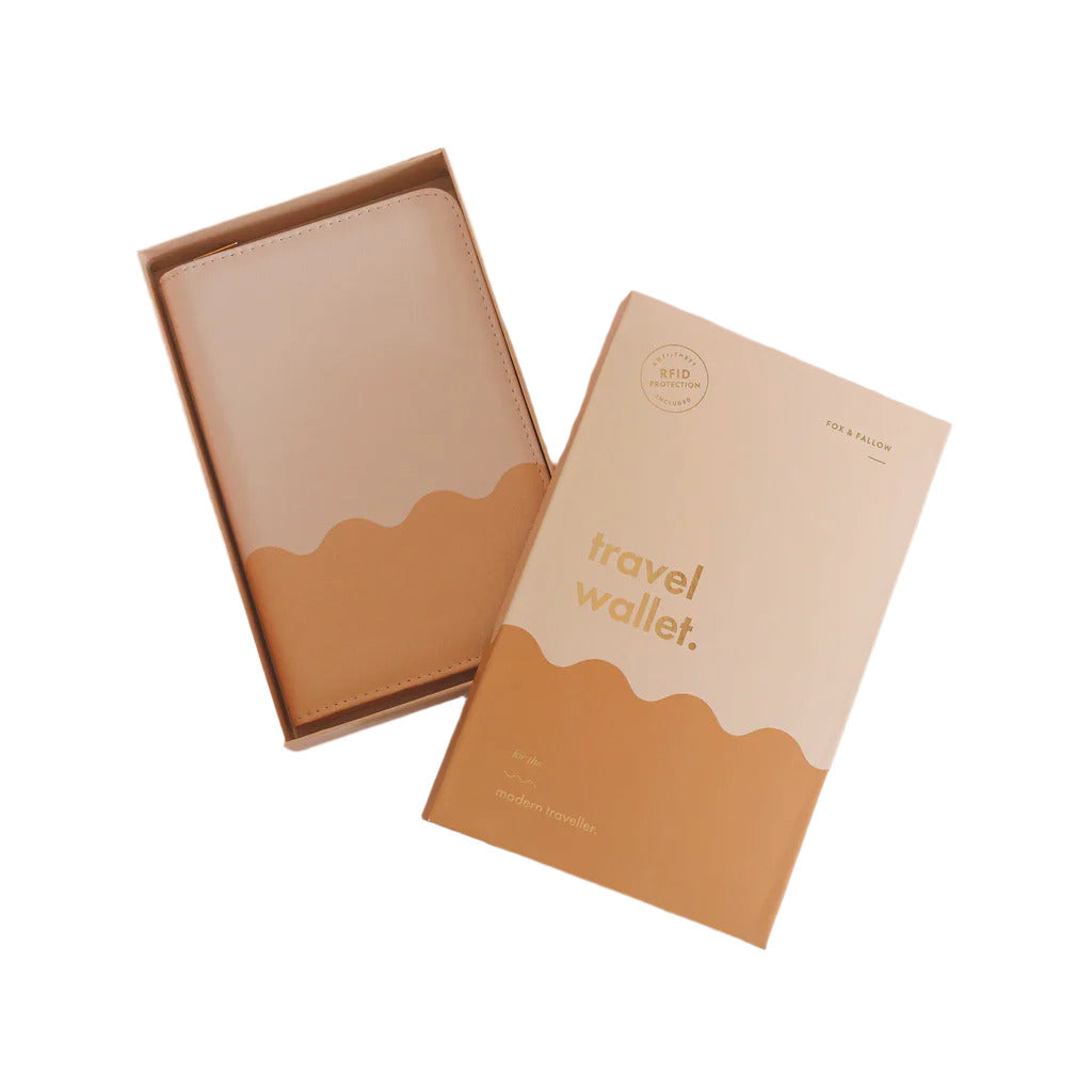 Caramel Ripple Travel Wallet
