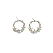 Aswan Garden Stud Earrings - Silver
