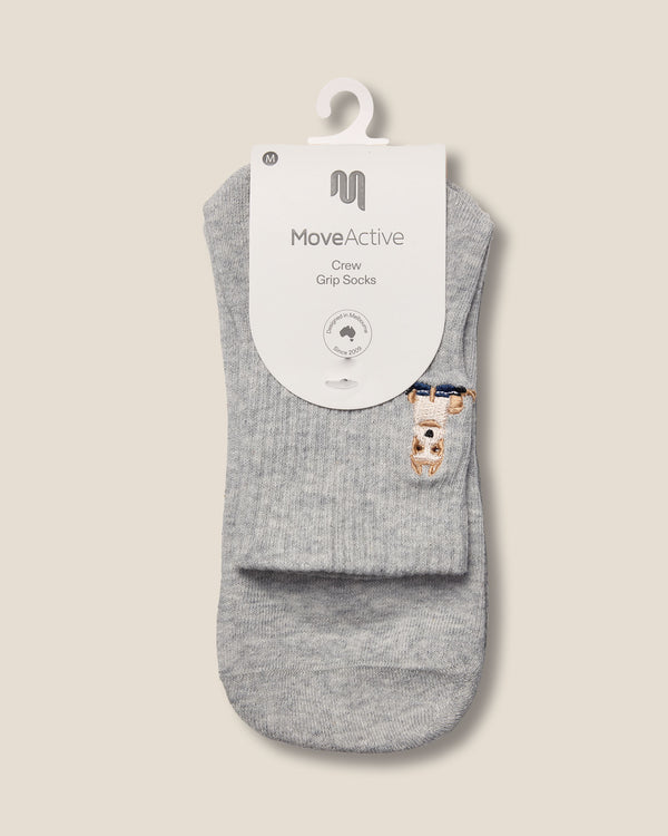 Crew Grip Socks - Terrier Grey Marle